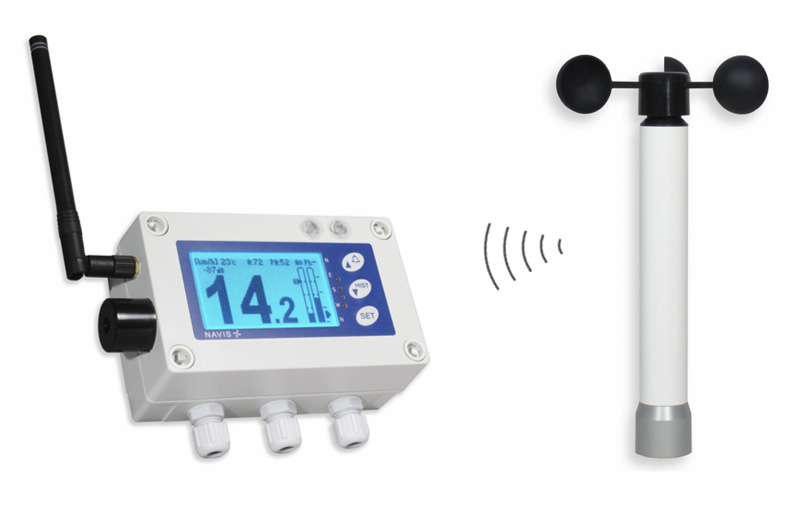 W410XL - Wireless anemometer with alarm outputs